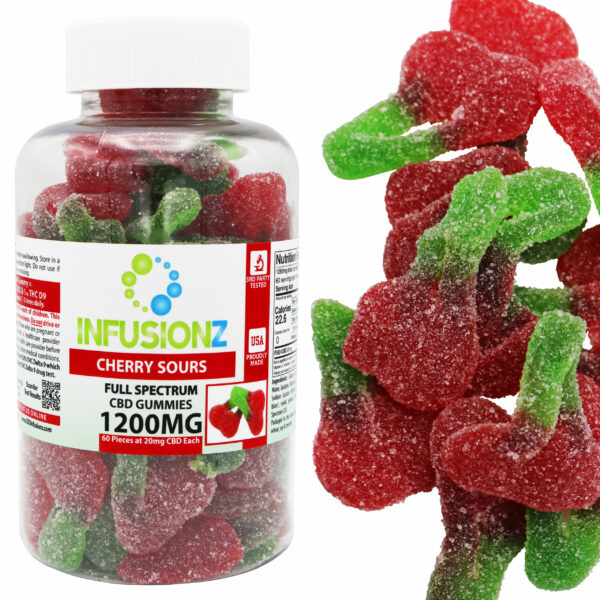Infusionz - *The Tastiest* CBD Cherry Sours Gummies BSO – Only 600mg/1200mg Left!