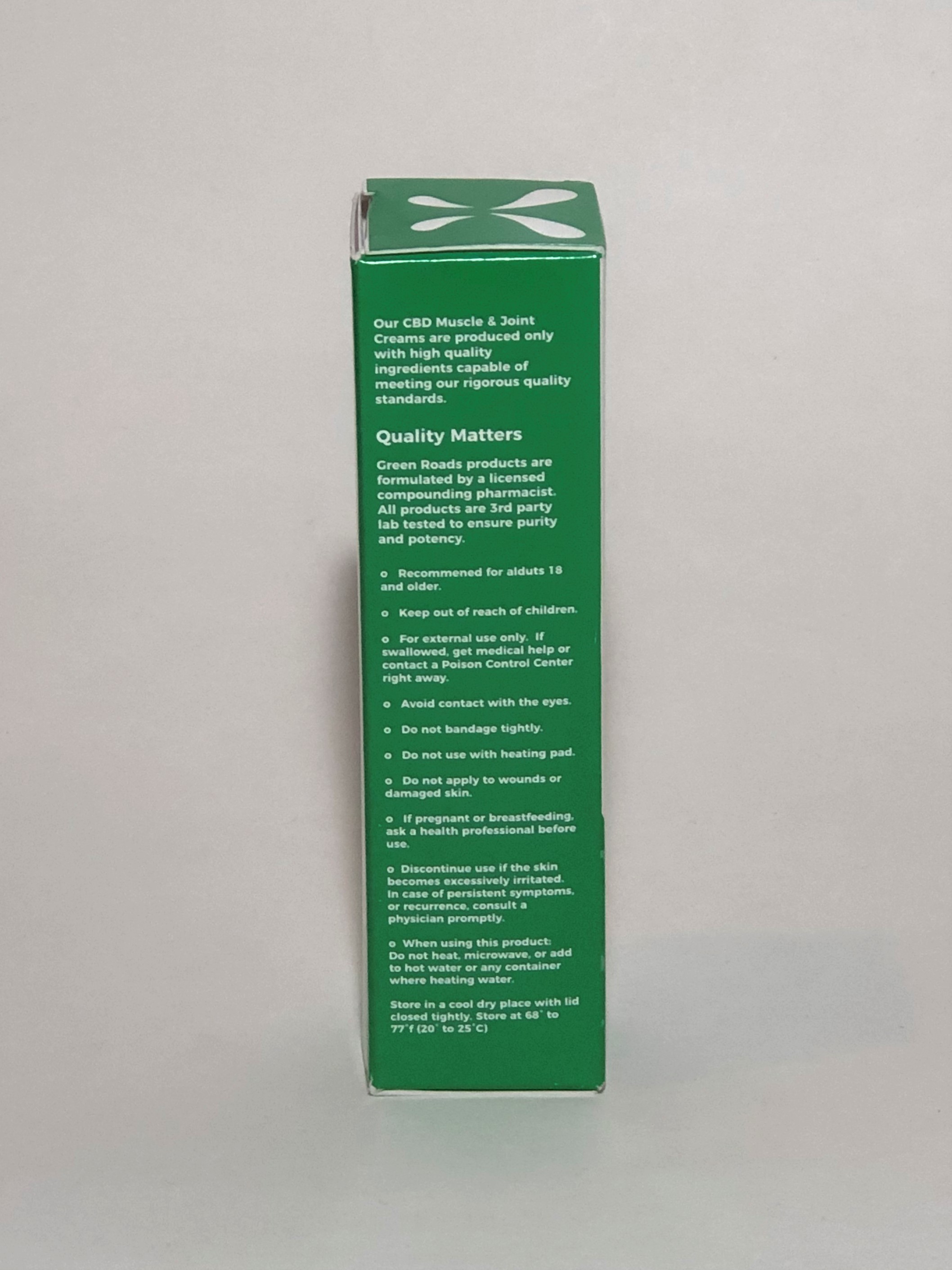 Green Roads Muscle & Joint Relief Cream w/Menthol 150mg