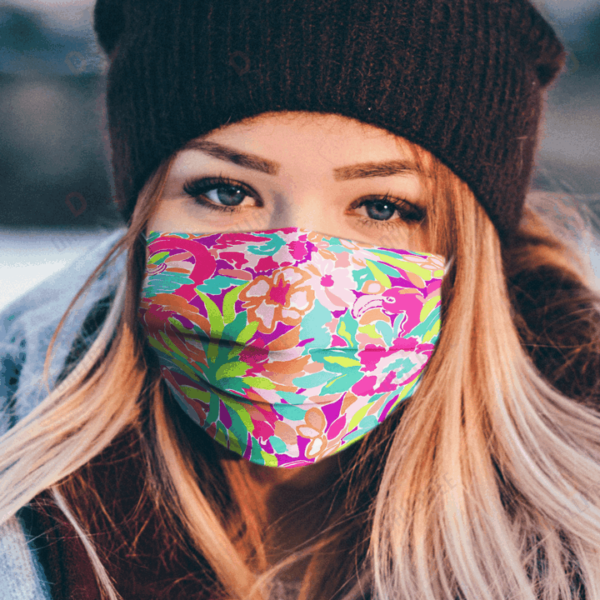 Lily Pulitzer Cloth Masks 2-Ply Cotton w/Filter Pocket - Very Limited & They Sell FAST! - Image 2