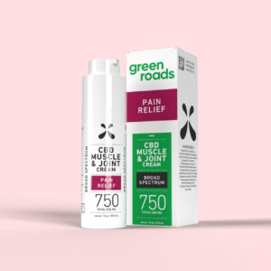 Green Roads - *NEW Look & 1/2 Price* CBD Muscle & Joint Pain Relief Cream w/Menthol – 750mg