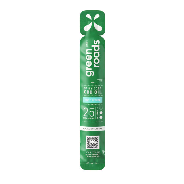 Green Roads - CBD Daily Dose of Mint Breeze 25mg BSO Formula *NOTE: Total Online Order Must Exceed $20 to Ship