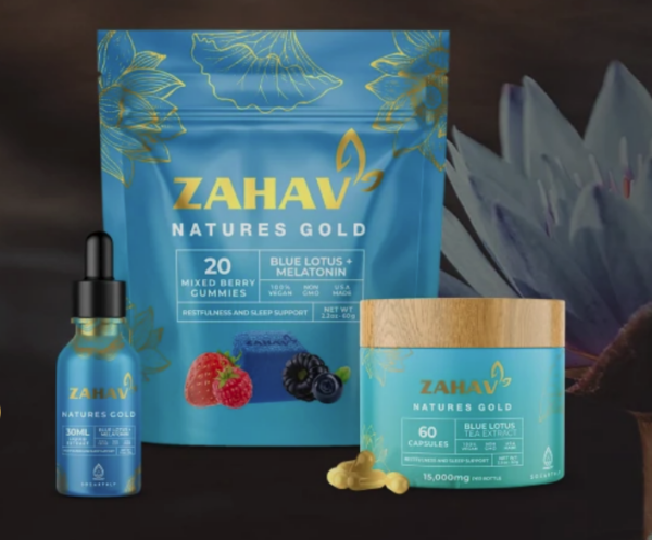 Zahav - *Coming Soon!* Blue Lotus Tea Extract Capsules - Rest & Sleep Support - Image 3