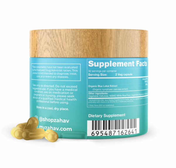 Zahav - *Coming Soon!* Blue Lotus Tea Extract Capsules - Rest & Sleep Support - Image 2