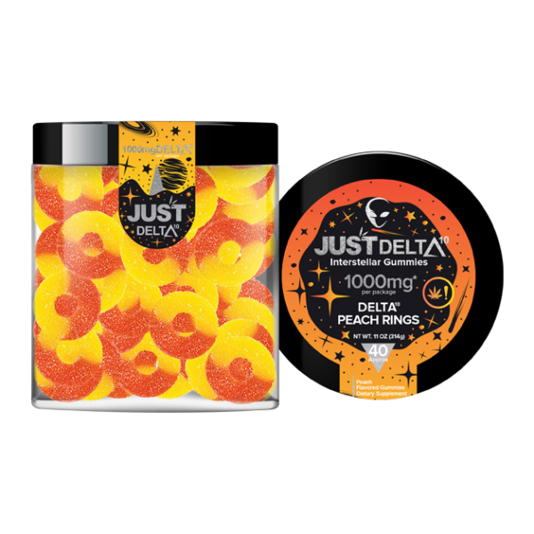 JustDelta - *Limited Run* Delta-10 1000mg Peach Ring Gummies - Image 2