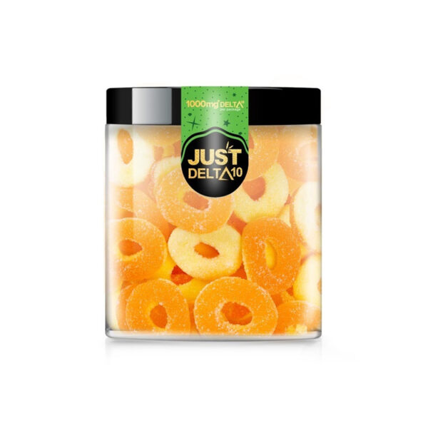 JustDelta - *Limited Run* Delta-10 1000mg Peach Ring Gummies