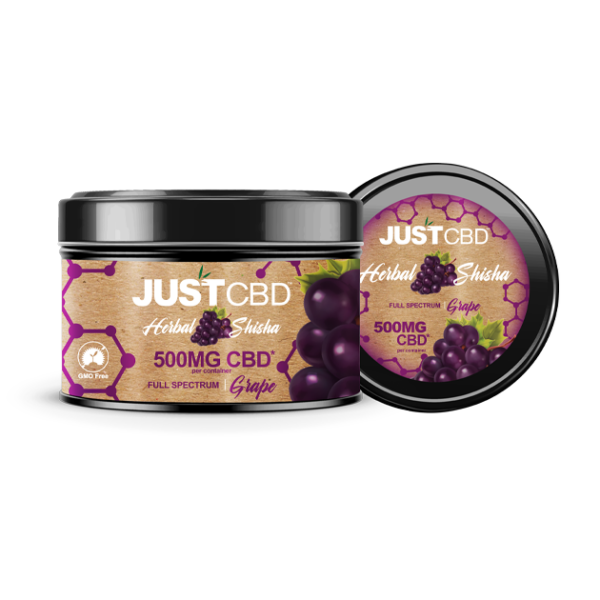 JustCBD - *NEW* Herbal CBD Shisha Grape Mint 500mg FSO
