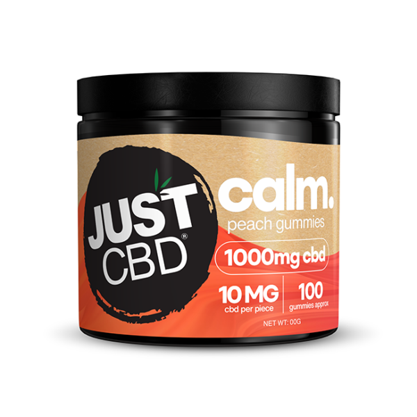 JustCBD - *Delicious* The Original CBD Calming Peach Rings - 1000mg